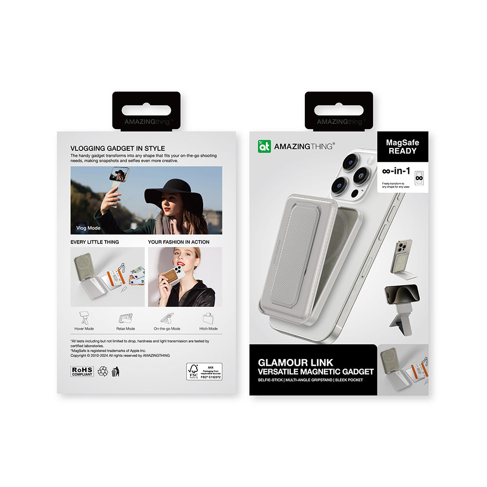 Amazingthing Glamour Link Fonksiyonel Çok Yönlü Grip Standlı Magnetik Kartlık - 41 Amazingthing Glamour Link Fonksiyonel Çok Yönlü Grip Standlı Magnetik Kartlık - 41